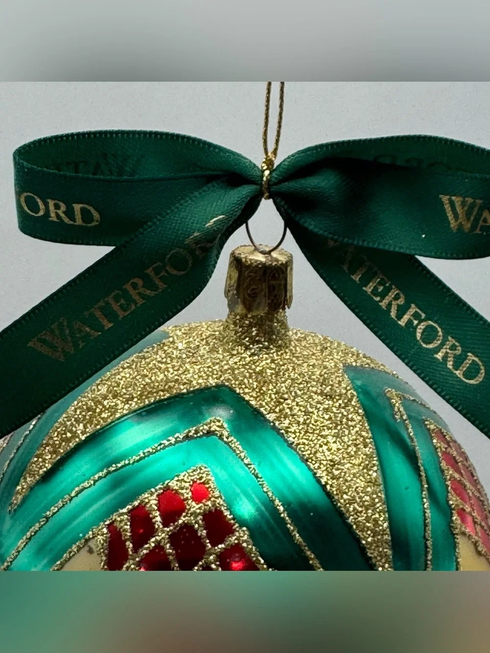 Waterford Holiday Heirlooms Handcrafted Glass Ornament Vintage